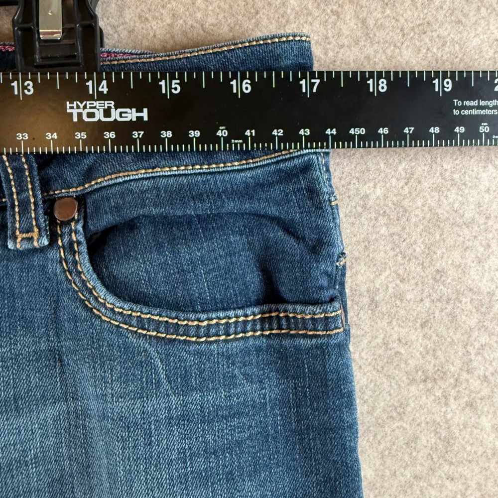 Wrangler Bootcut Jeans 13/14 x 34 Blue Embroidered Pockets 10MWZMT 10MWAMT - Picture 7 of 9